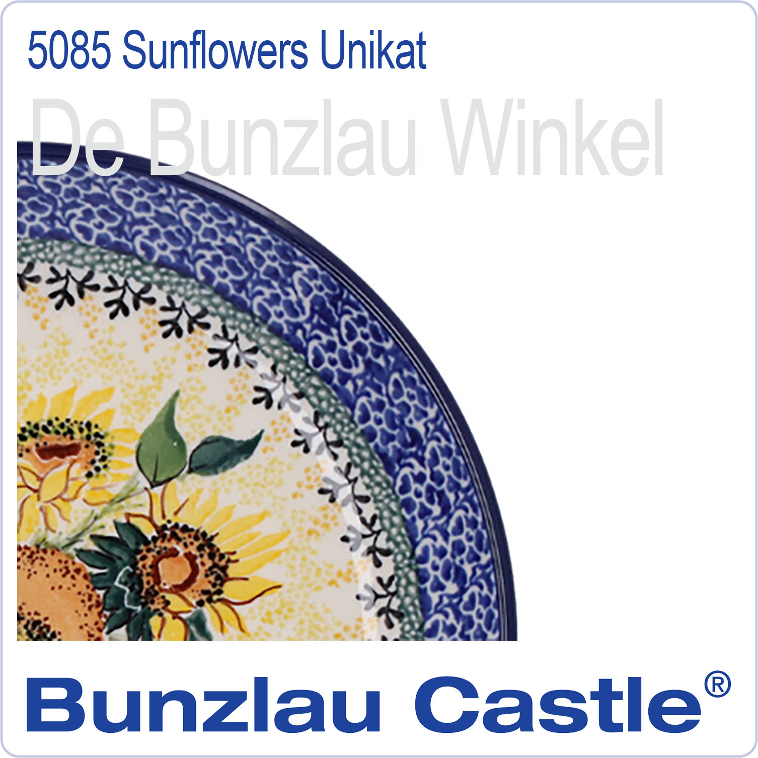 Bunzlau Unikat Sunflowers (5085)