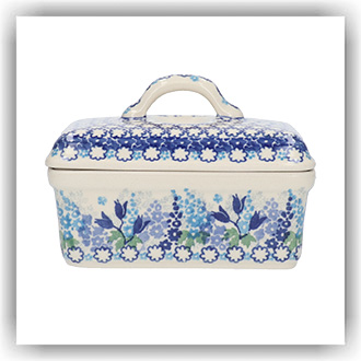 Bunzlau Botervloot Oblong (1010) - Blue Garden (3316)