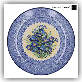 Bunzlau Dinerbord Ø25,5cm (101257) - Unikat Irises (5099)