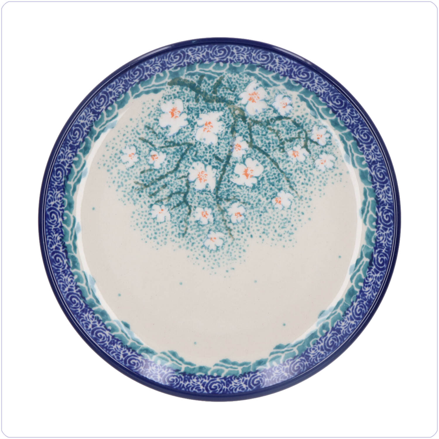 Bunzlau Gebaksbordje Ø16cm (101261) - Unikat Almond Blossom (3492)