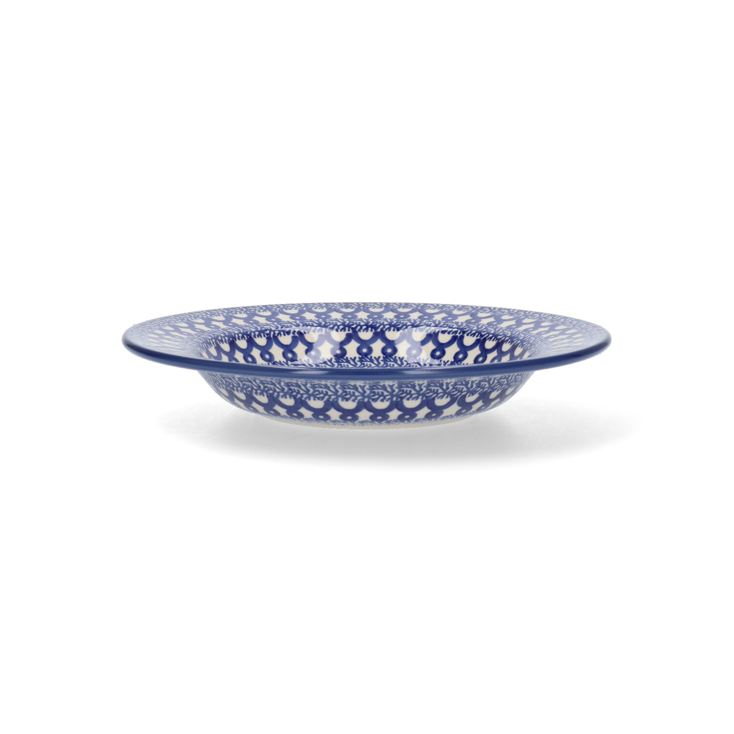 Bunzlau Diep bord met platte rand (1014) - Blue Harbour (3306)