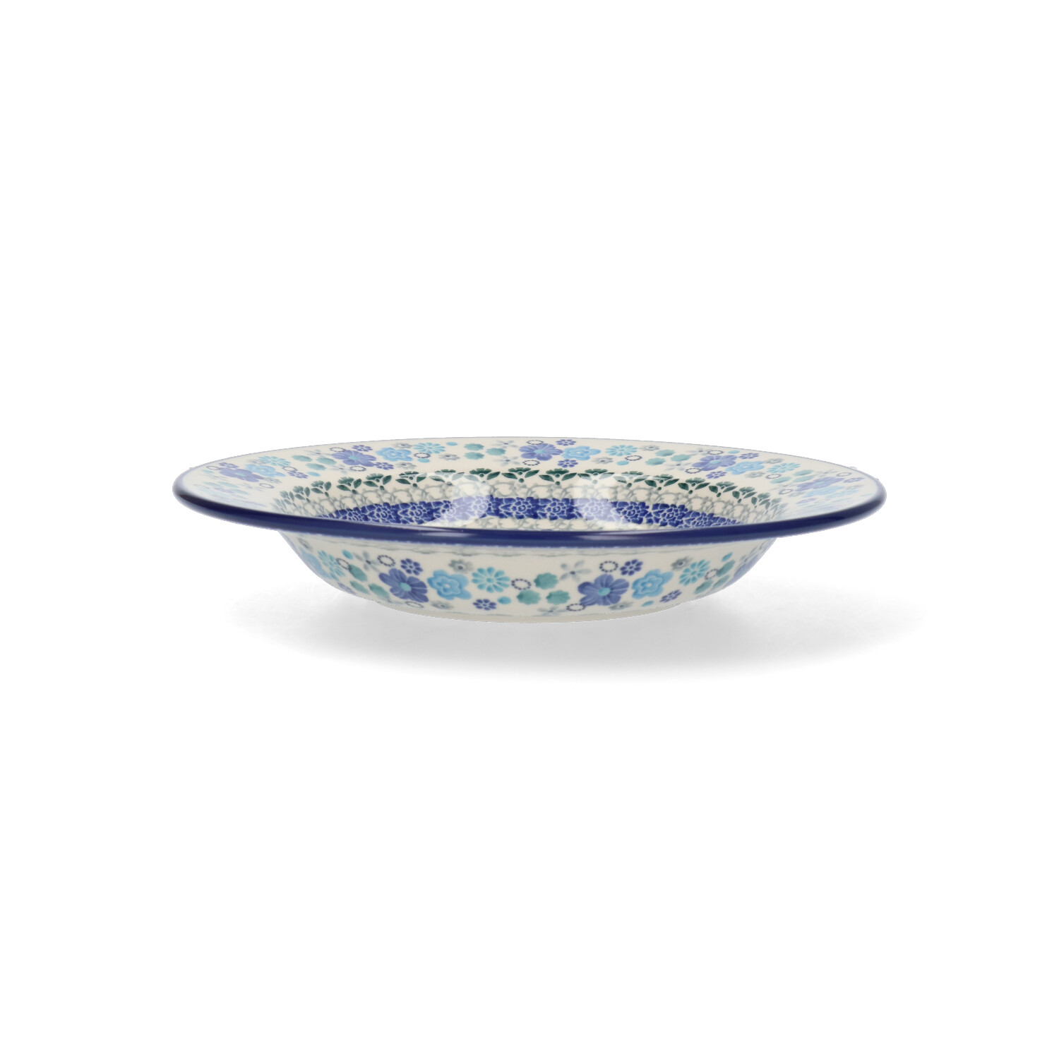Bunzlau Diep bord met platte rand (1014) - Blossom Breeze (3396)