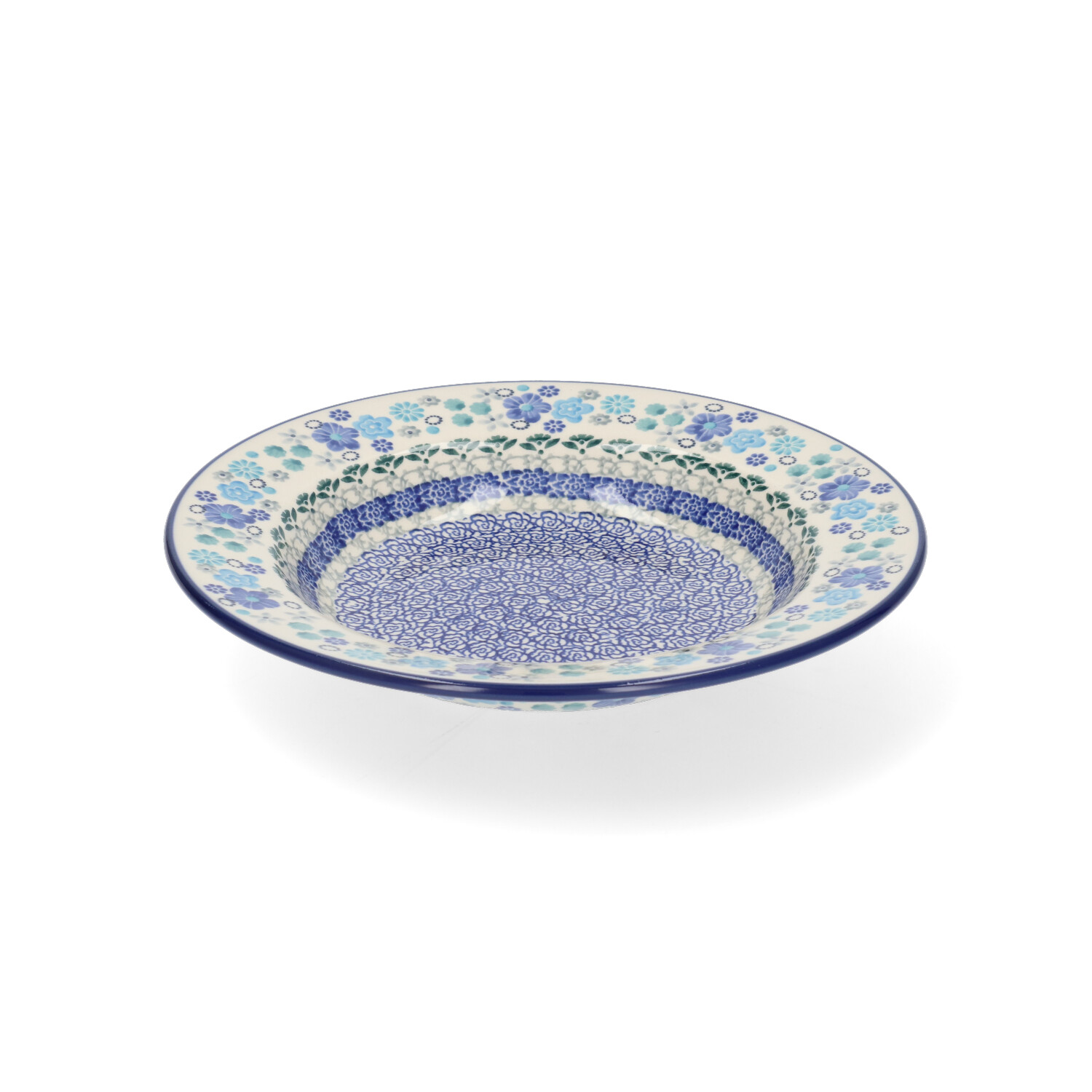 Bunzlau Diep bord met platte rand (1014) - Blossom Breeze (3396)