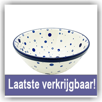 Bunzlau Diepe schaal 1270ml Ø19 (1057) - Bolletjes (2958)