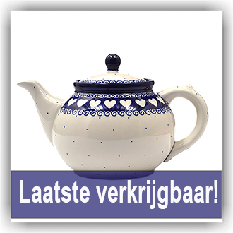 Bunzlau Theepot 1,3ltr (1060) - White Valentine (375M)