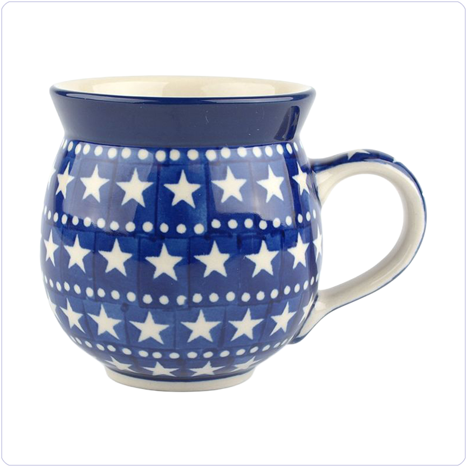 Bunzlau Bolle Mok 370ml (1070) - Blue Stars (119)