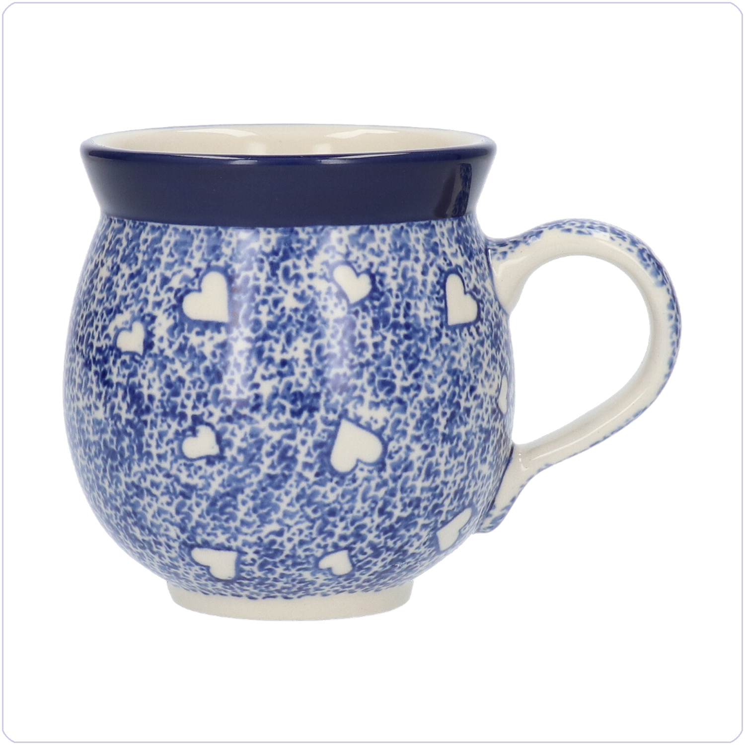 Bunzlau Bolle Mok 370ml (1070) - White Hearts (3237)