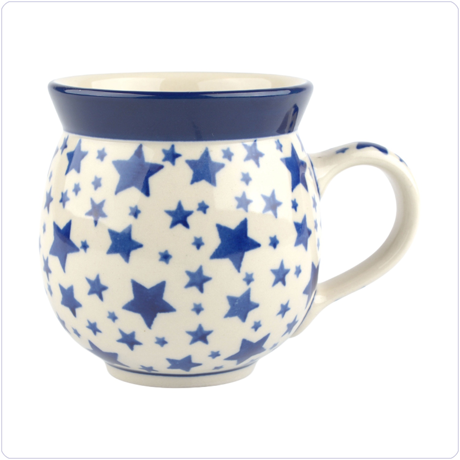 Bunzlau Bolle Mok 370ml (1070) - White Stars (359A)