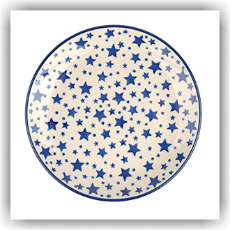 Bunzlau Ontbijtbord Ø20cm (1086) - White Stars (359A)