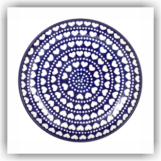 Bunzlau Ontbijtbord Ø20cm (1086) - Blue Valentine (375E)
