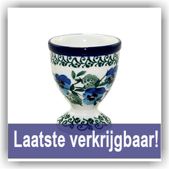 Bunzlau Eierdop op voetje (1106) - Winter Violets (2273)