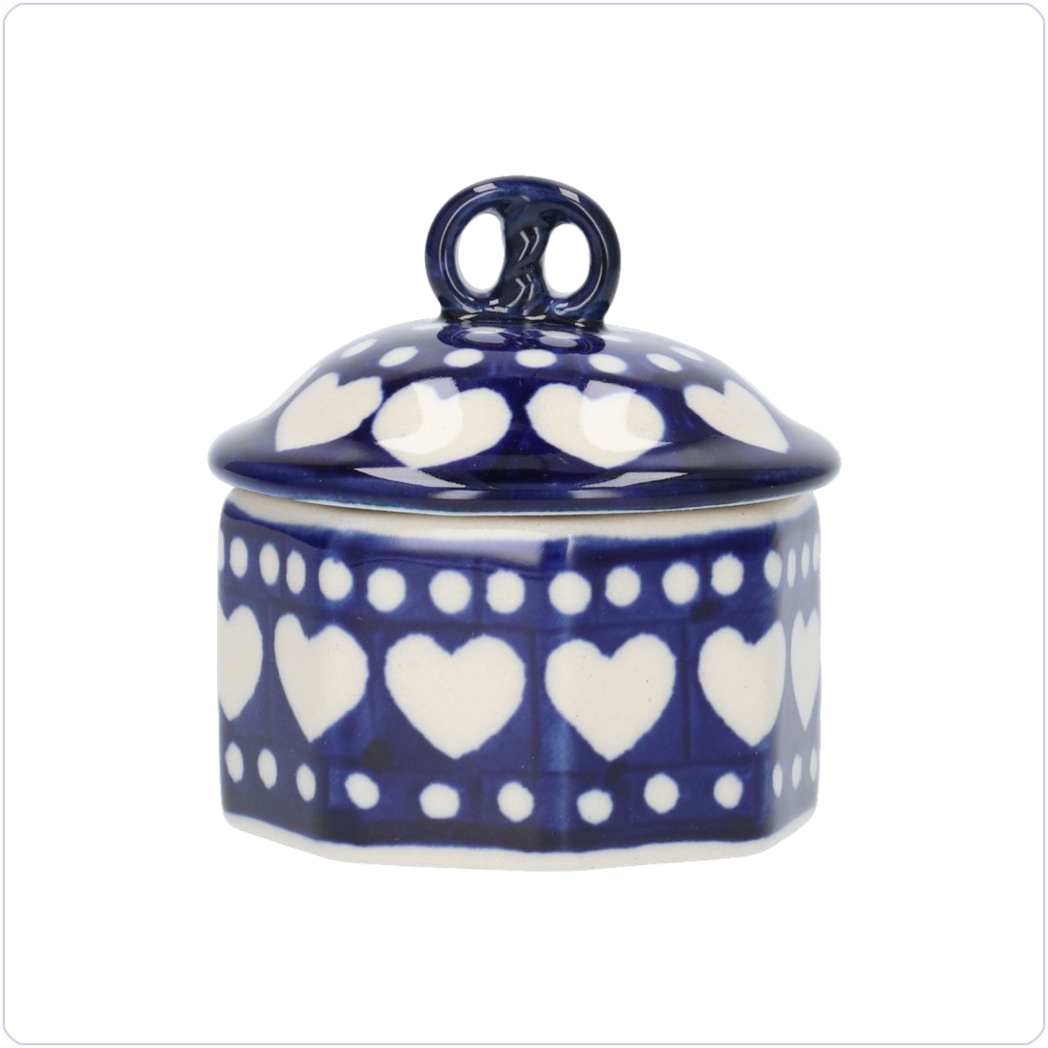 Bunzlau Mini koektrommel (1110) - Blue Valentine (375E)