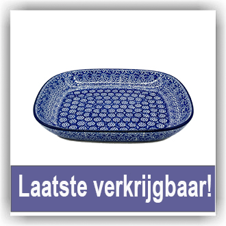 Bunzlau Ovenschaal afgerond M (1159) - Lace (884)