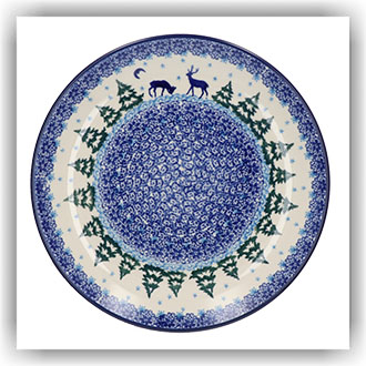 Bunzlau Dinerbord Ø25,5cm (1257) - Christmas Deer (2822)