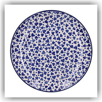 Bunzlau Dinerbord Ø25,5cm (1257) - Dancing Hearts (3411)