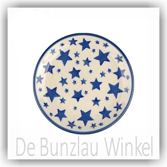 Bunzlau Theetipje Ø10cm (1262) - White Stars (359A)