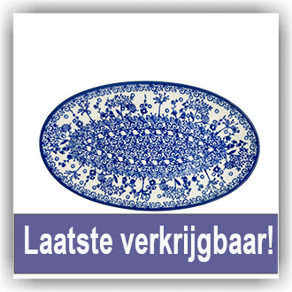 1301 Ovaal bordje 21x12cm