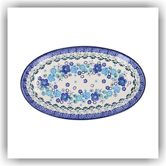 1301 Ovaal bordje 21x12cm