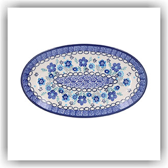 1301 Ovaal bordje 21x12cm