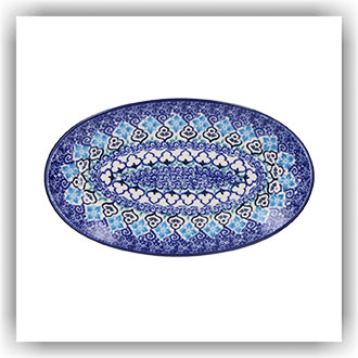 1301 Ovaal bordje 21x12cm