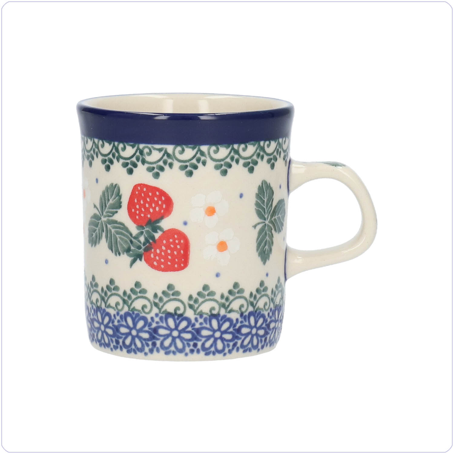 Bunzlau Rechte beker 150ml (1328) - Strawberries (3494)