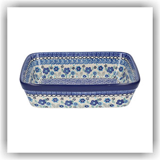 Bunzlau Ovenschaal 19x24cm (1404) - Floral Ballet (3397)