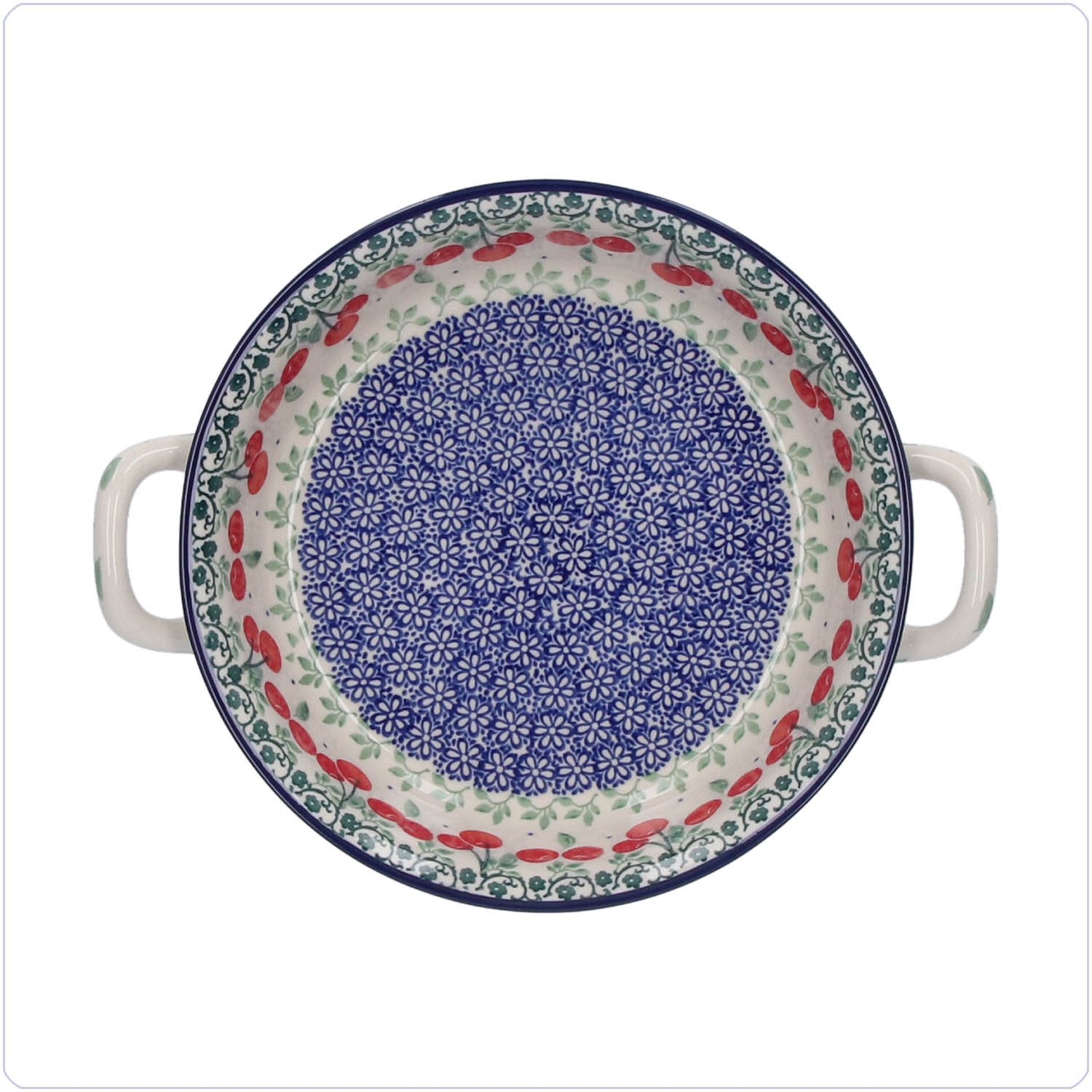 Bunzlau Ronde ovenschaal Ø21cm (1419) - Cherries (3496)