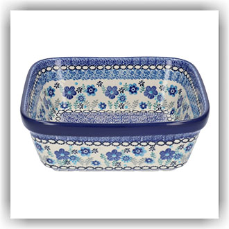 Bunzlau Ovenschaal 19x19cm (1430) - Floral Ballet (3397)