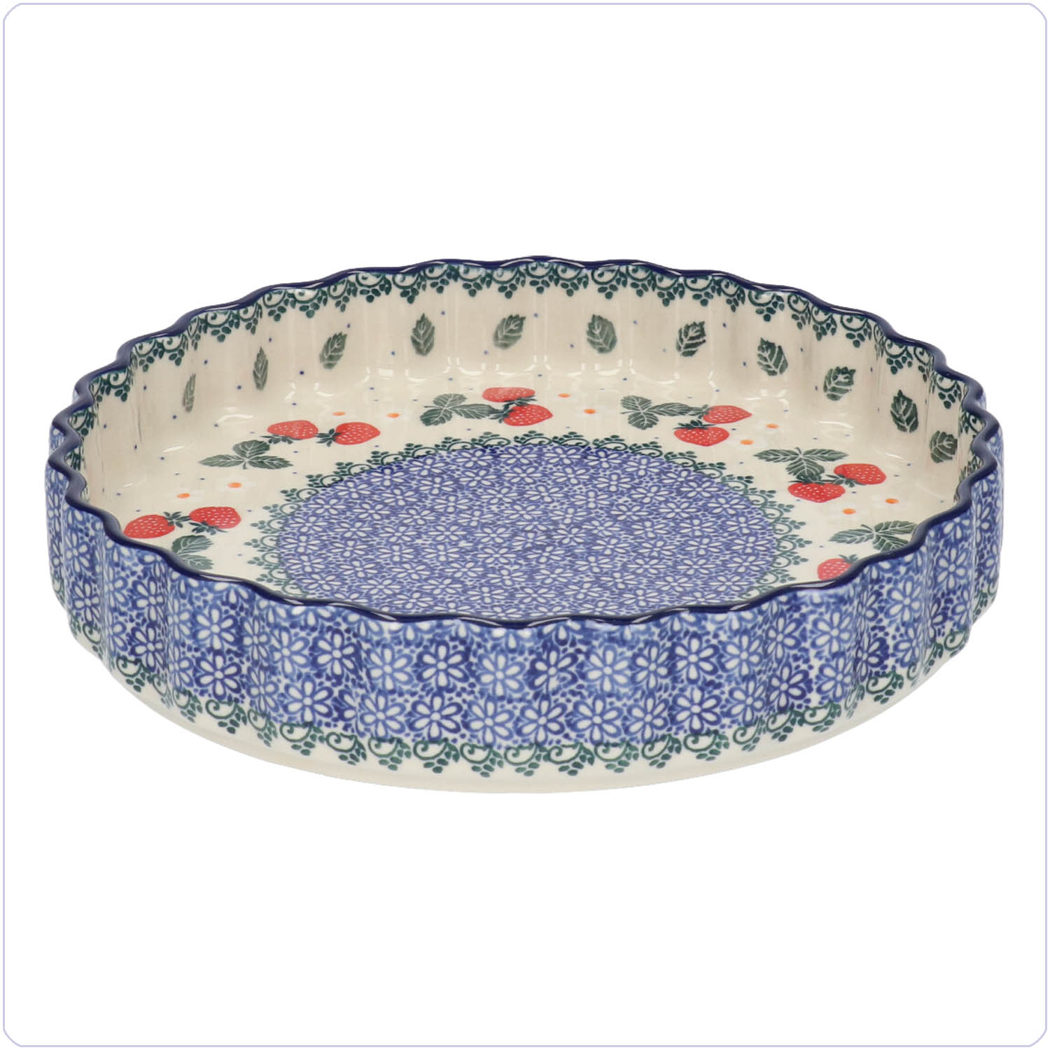 Bunzlau Quiche ovenschaal Ø24,5cm (1637) - Strawberries (3494)