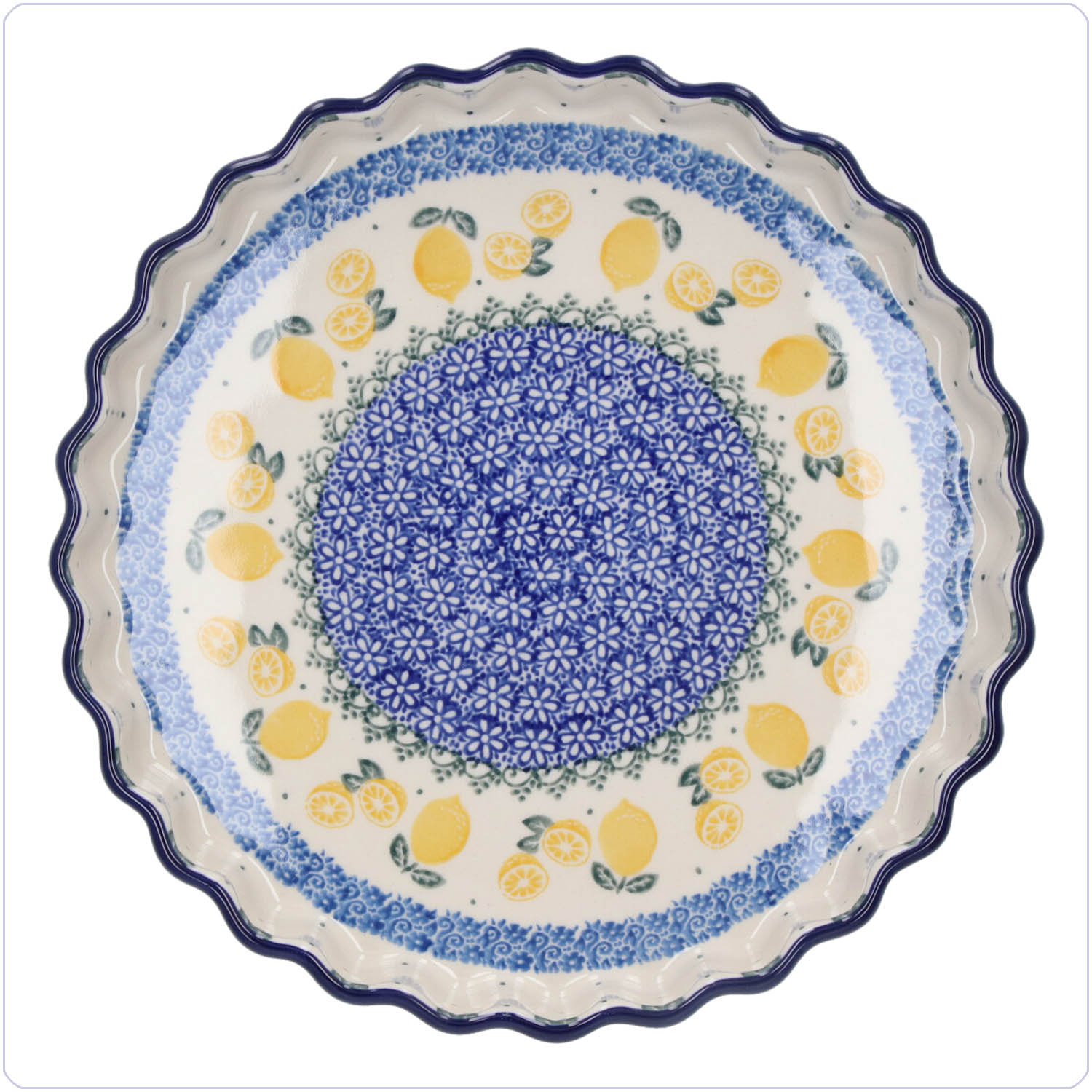 Bunzlau Quiche ovenschaal Ø24,5cm (1637) - Lemons (3495)