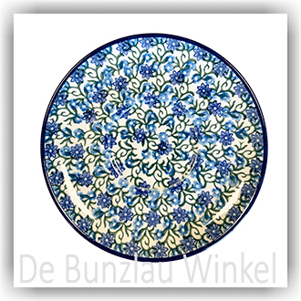 Bunzlau Schoteltje met uitsparing (1765) - Campanula (1549)