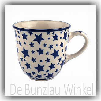 Bunzlau Tulp Beker 340ml (1824) - White Stars (359A)