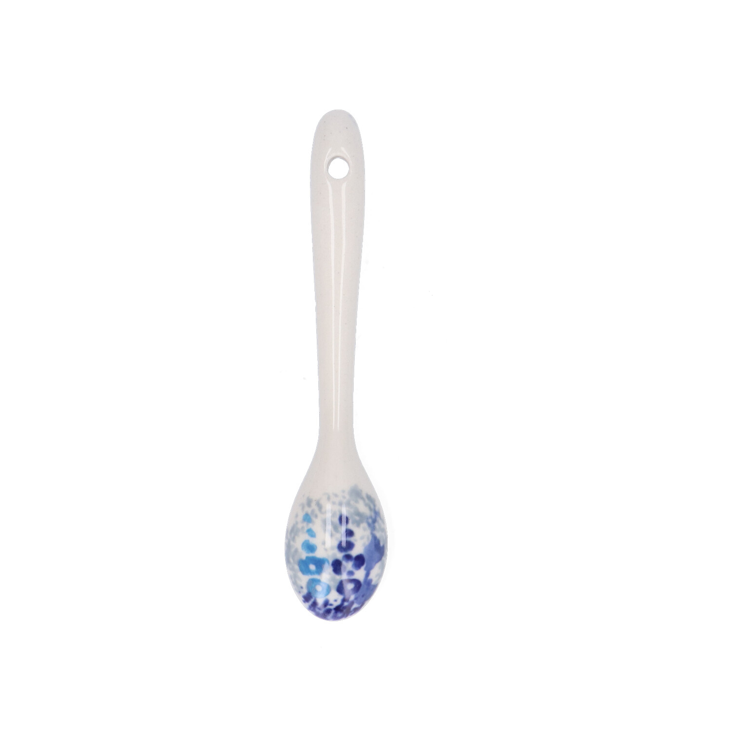 Bunzlau Espresso / mosterd lepeltje (2093) - Delphinium (3315)