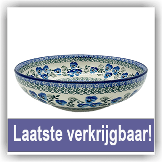 Bunzlau Serveerschaal 1250ml Ø22,5 (2191) - Winter Violets (2273)