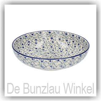 Bunzlau Serveerschaal 1250ml Ø22,5 (2191) - Blue Olive (2506)