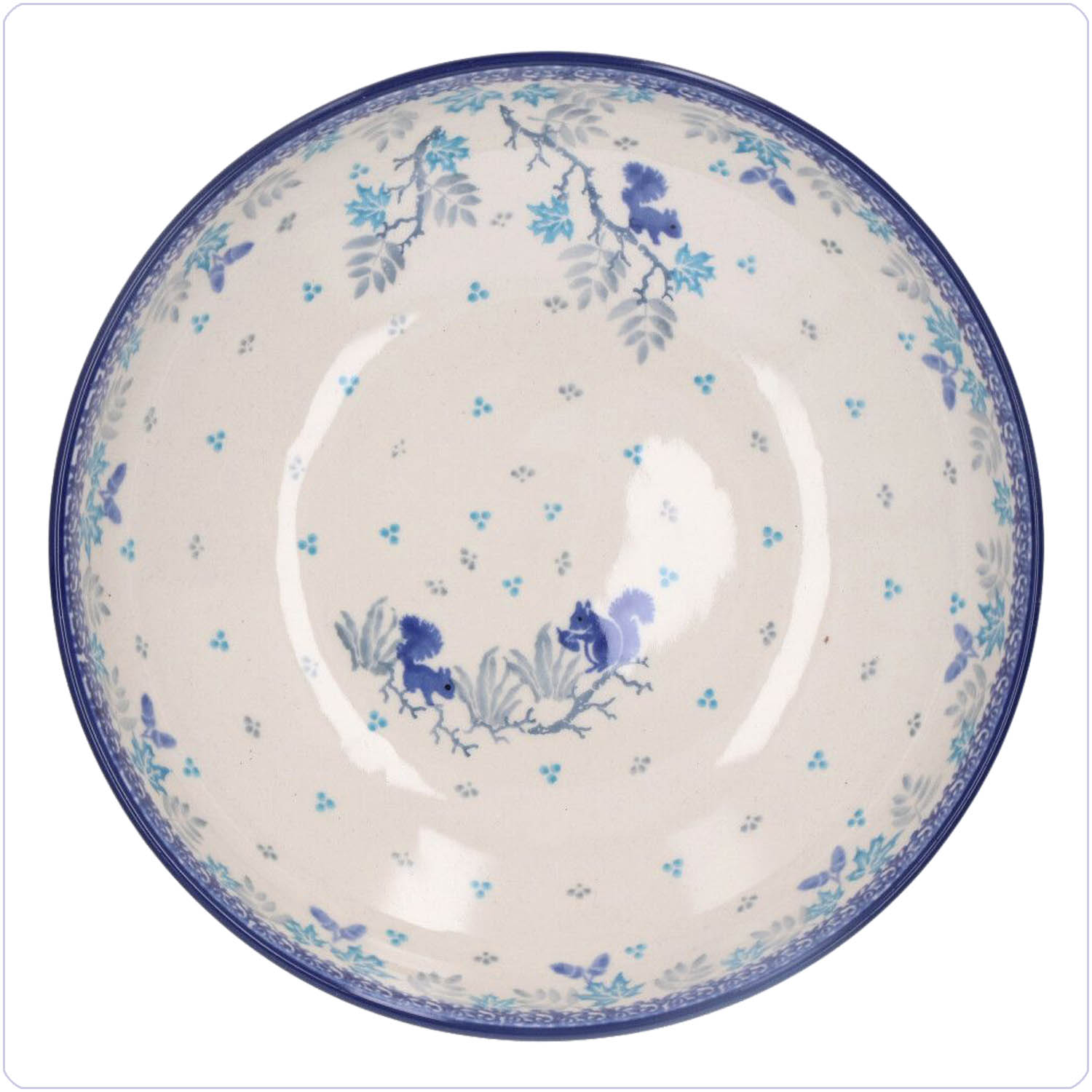 Bunzlau Serveerschaal 1250ml Ø22,5 (2191) - Squirrels (3437)