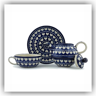 Bunzlau Tea for One 0,6ltr (2201) - Blue Valentine (375E)