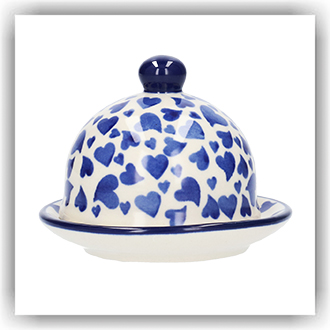 Bunzlau Botervlootje mini Ø9,5cm (2204) - Dancing Hearts (3411)