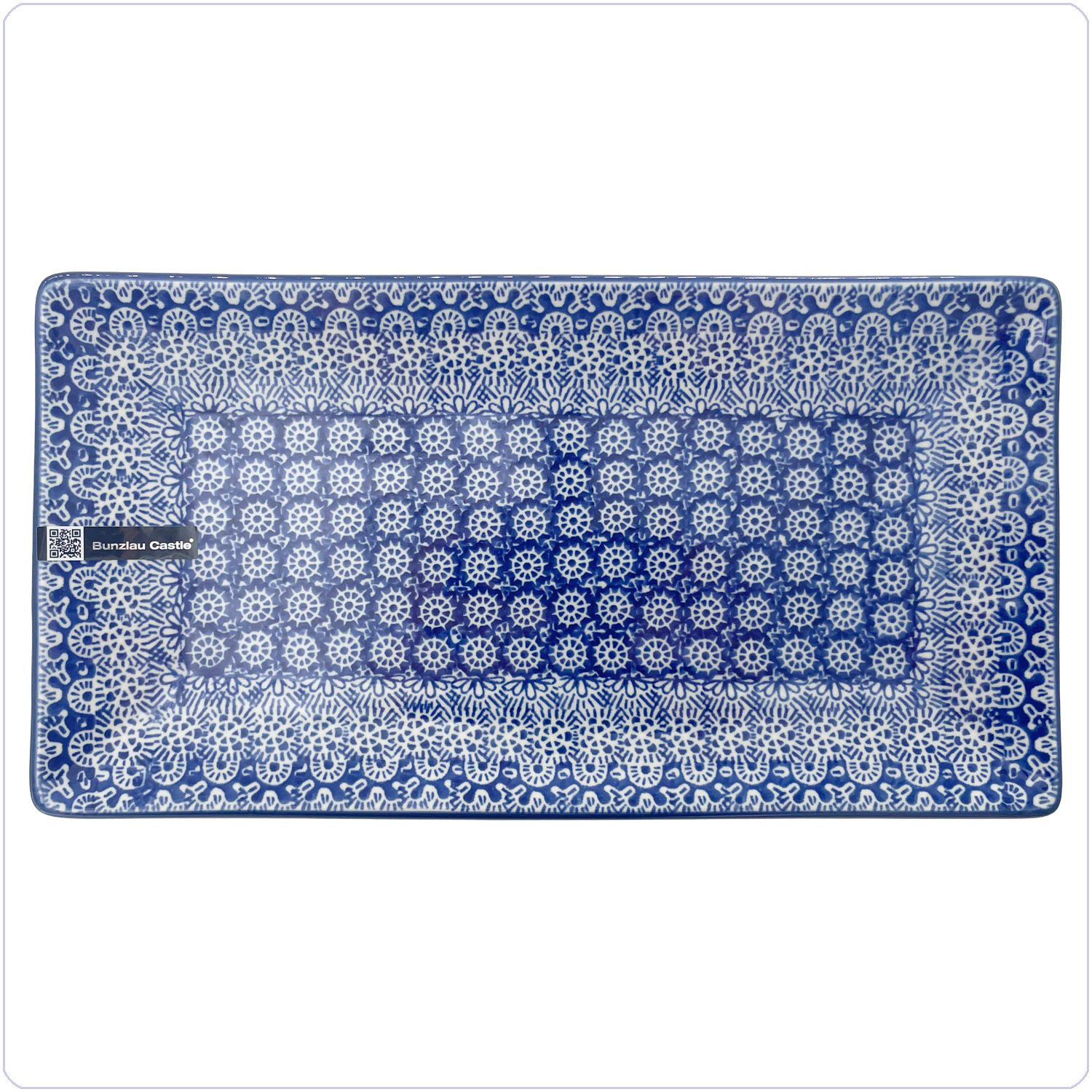 Bunzlau Plat presenteerbord - L (2226) - Lace (884)