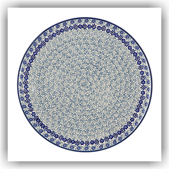 Bunzlau Groot pizzabord Ø33cm (2353) - Blue Fountain (2614)