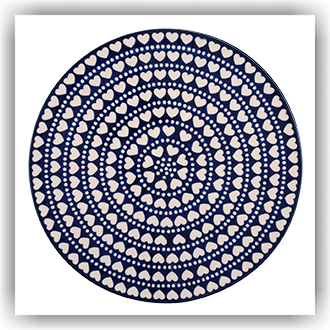 2353 Groot plat bord Ø33cm
375E Blue Valentine