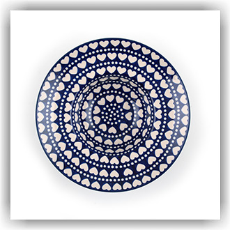 Bunzlau Diep pasta-/soepbord (2386) - Blue Valentine (375E)