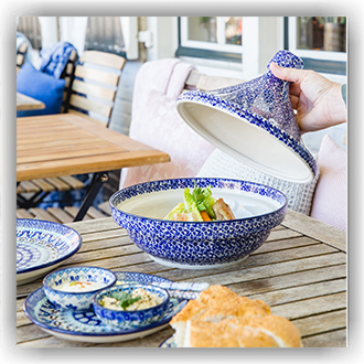 Bunzlau Tajine (2394) - Indigo (2396)