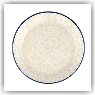 Bunzlau Plat ontbijtbord Ø19.5cm (2455) - White Lace (2324)