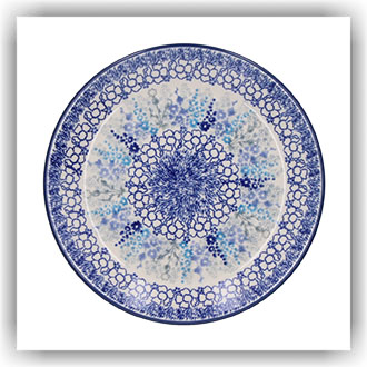 Bunzlau Plat ontbijtbord Ø19.5cm (2455) - Delphinium (3315)