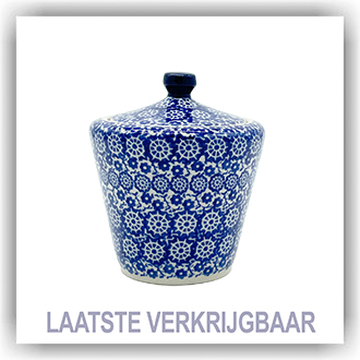 Bunzlau Strak potje met deksel (2457) - New Lace (2615)