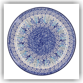 Bunzlau Plat dinerbord Ø25,5cm (2463) - Delphinium (3315)