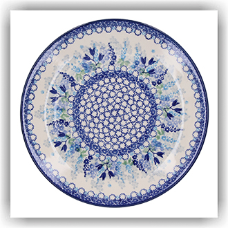 Bunzlau Plat dinerbord Ø25,5cm (2463) - Blue Garden (3316)