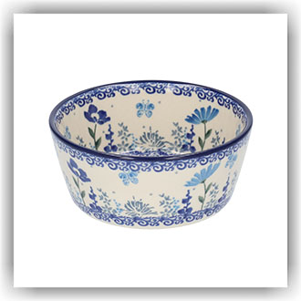 Bunzlau Strak schaaltje 350 ml Ø12 (2485) - Flower Meadow (3302)