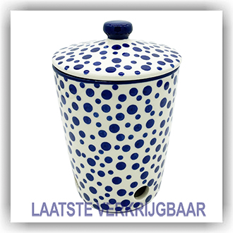Bunzlau Knoflook / Uienpot strak (2536) - Crazy Dots (1813)